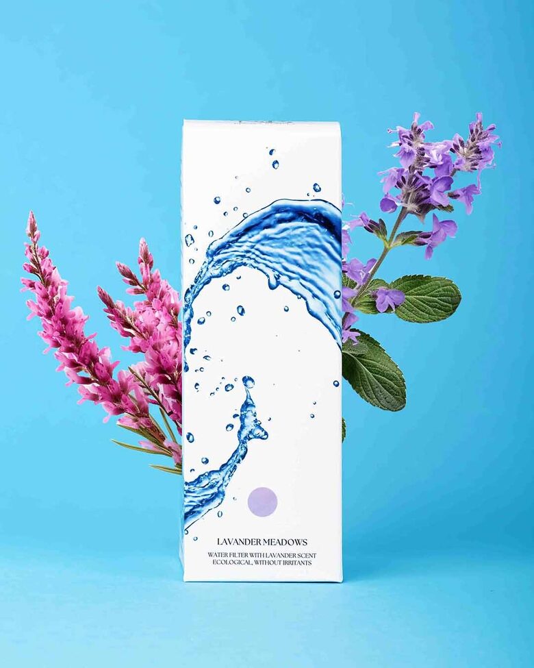 Shower water filter “Lavender Meadows”