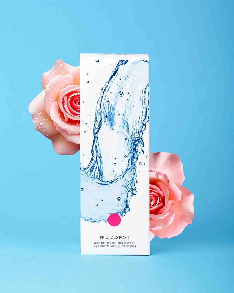 Shower water filter "Precious Rose"