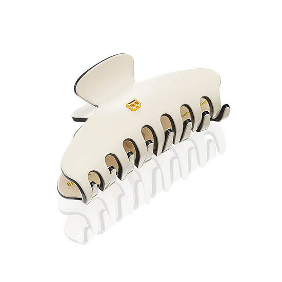 BALMAIN Pince à Cheveux M White/Black Hair Clip
