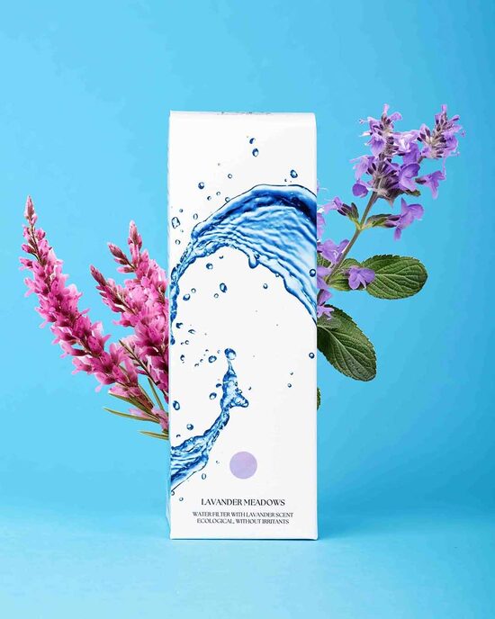 Shower water filter “Lavender Meadows”