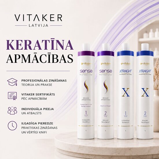 Keratīna matu taisnošanas apmācības 